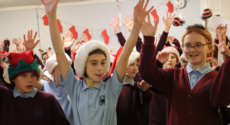 Lowton West Primary School Year 6 Broadmead Carol Singing