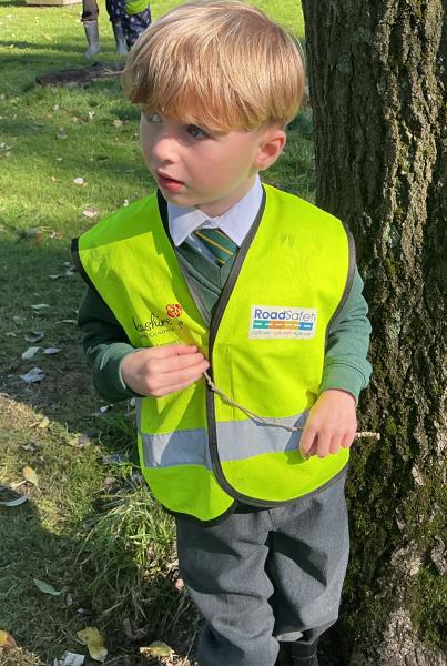 St Oswald's Catholic Primary School: Year 1- Forest School- Log Circle