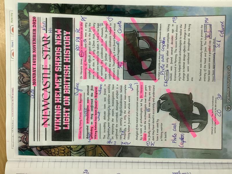 Year 6 - Newspaper Articles
