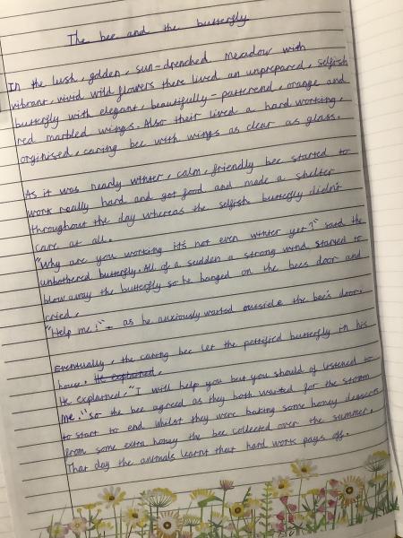 Year 5 - Reading into Writing - Fable Writing