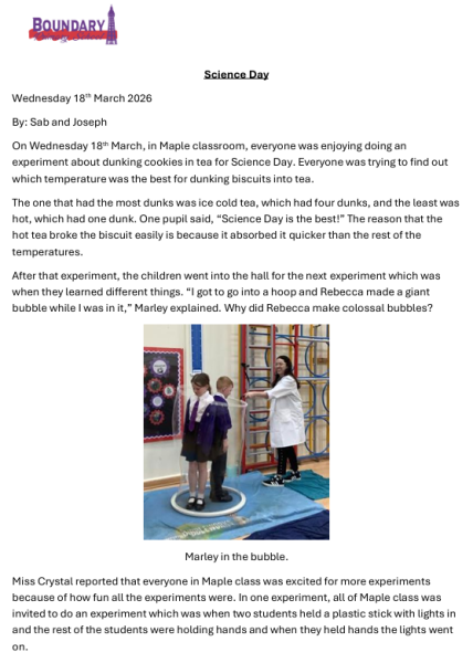 Year 4 - Shared Write