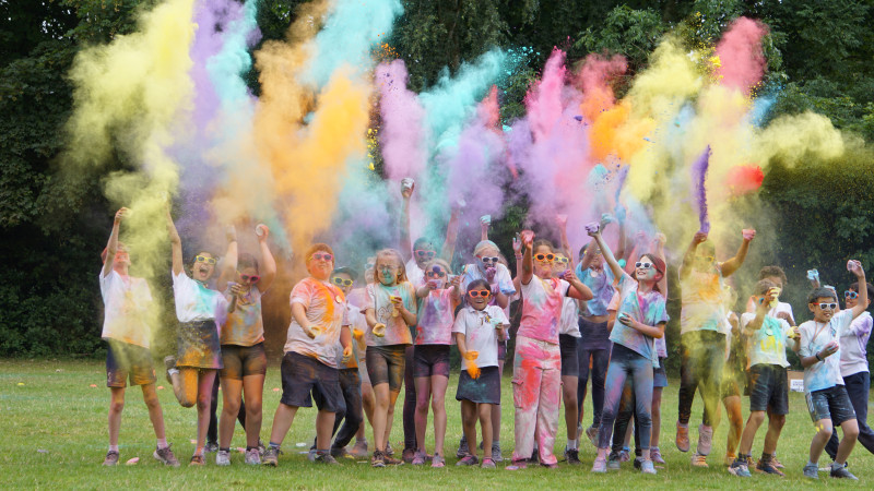 Moseley C of E Primary School: Colour Run 2023